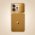 Vivo V70 5G Royal Touch Apple Gold Electroplated Glass Phone Back Case