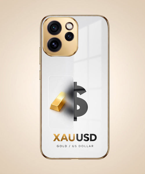 OPPO Reno15 Pro 5G Luxury XAU/USD Gold Electroplated Glass Phone Back Case