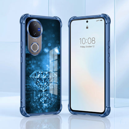Vivo V50 5G Blue Diamond Airbags Printed Back Case