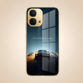 Vivo T5x 5G Porsche Luxury Gold Electroplated Glass Phone Back Case