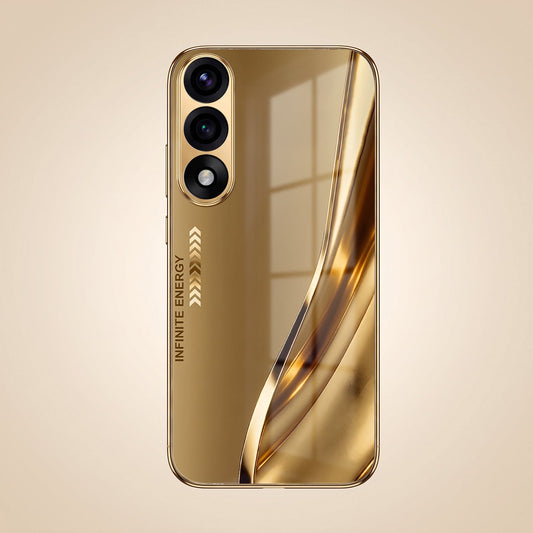 OnePlus Nord 5 5G Luxury Infinity Energy Gold Electroplated Glass Phone Case