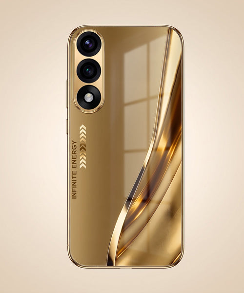 OnePlus Nord 5 5G Luxury Infinity Energy Gold Electroplated Glass Phone Case