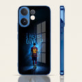 Vivo V60 5G Naver Give Up Blue Electroplated Glass Phone Back Case