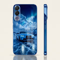 Vivo V70 FE 5G Ice Dragon GT Blue Electroplated Glass Phone Back Case