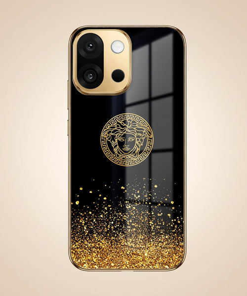 OnePlus 13s 5G Medusa Head Gold Electroplated Glass Phone Back Case