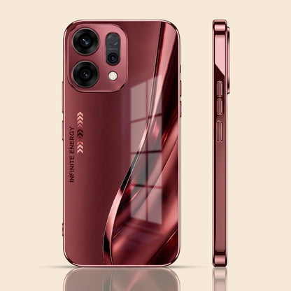 Oppo Reno 14 5G Infinity Energy Burgundy Electroplated Glass Back Case