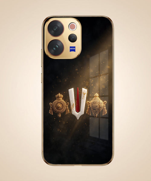 Vivo V70 5G Royal Heritage Edition Gold Electroplated Glass Phone Back Case