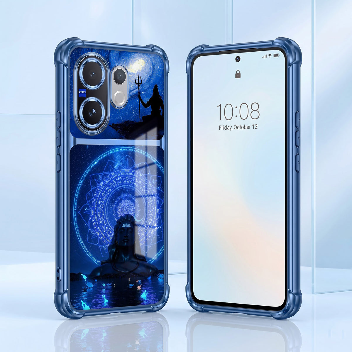 Vivo V60 5G Adiyogi Dual-Tone Transparent Airbags Case