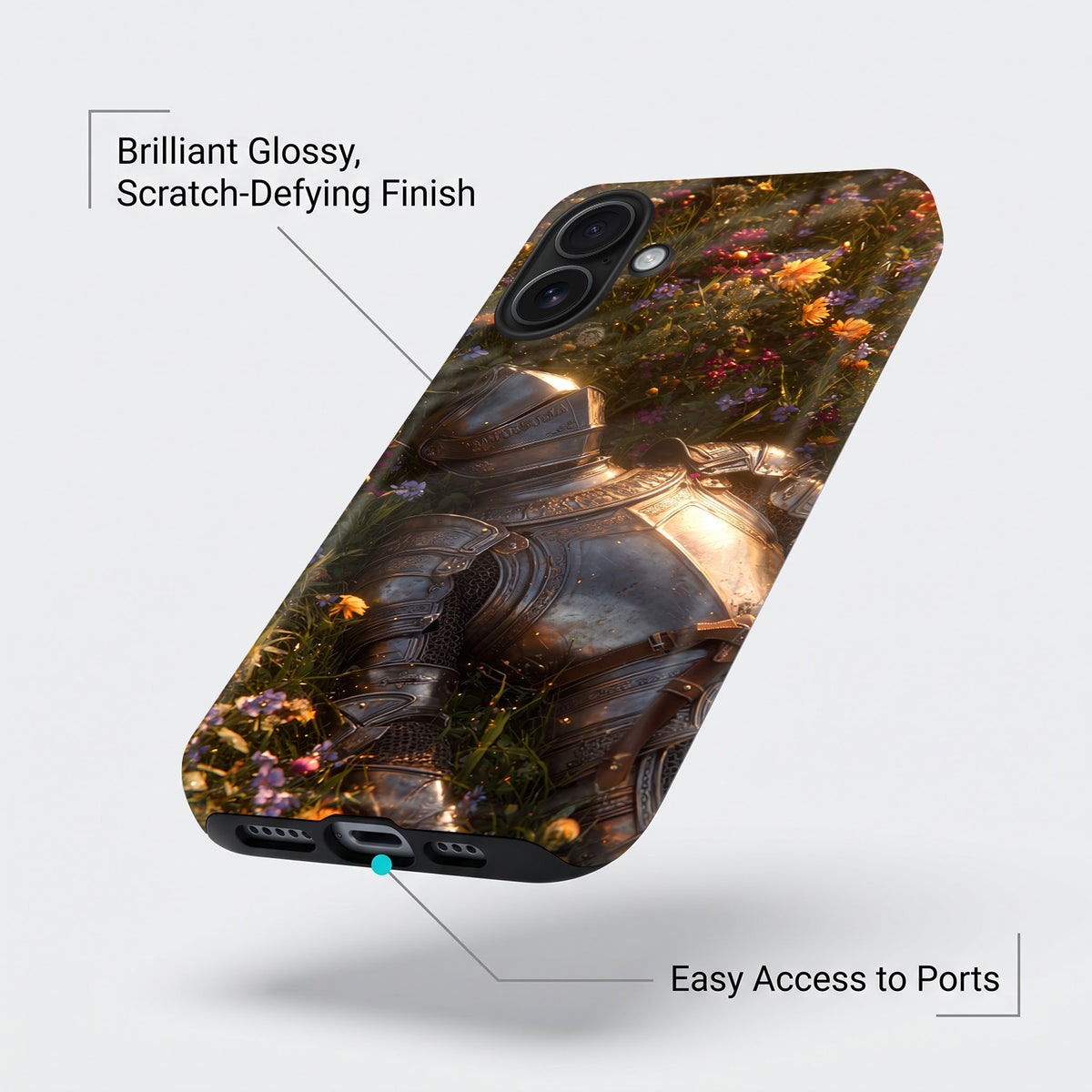 iPhone 16 5G Armored Knight Protective Case