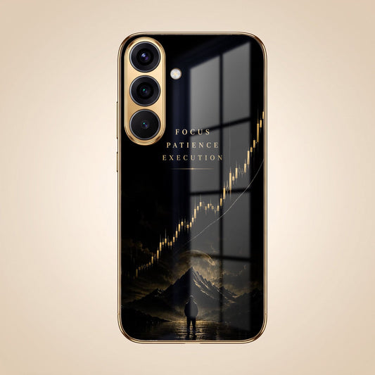 Samsung Galaxy A36 5G Focus Gold Electroplated Glass Phone Back Case