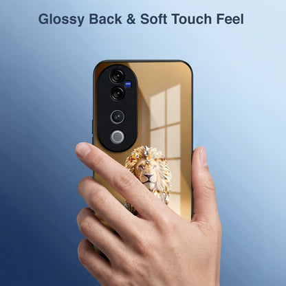 Vivo V40 Pro 5G Luxury Lion Acrylic Glass Back Case