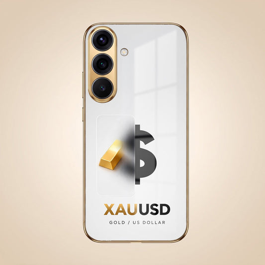 Samsung Galaxy A56 5G Luxury XAU/USD Gold Electroplated Glass Phone Back Case