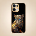 Oppo Reno 13 5G Panther Gold Electroplated Glass Phone Back Case