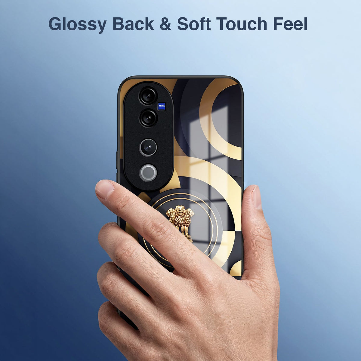 Vivo V40 Pro 5G Royal Emblem Acrylic Glass Back Case