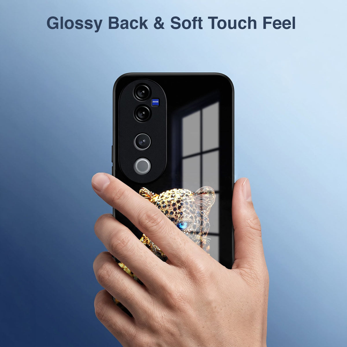 Vivo V40 Pro 5G Panther Acrylic Glass Back Case