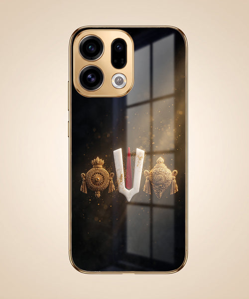 Oppo Find X9 5G Royal Heritage Edition Gold Electroplated Glass Phone Back Case