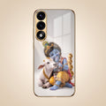 OnePlus Nord 5 5G Bal Krishna Blessings Gold Electroplated Glass Phone Back Case