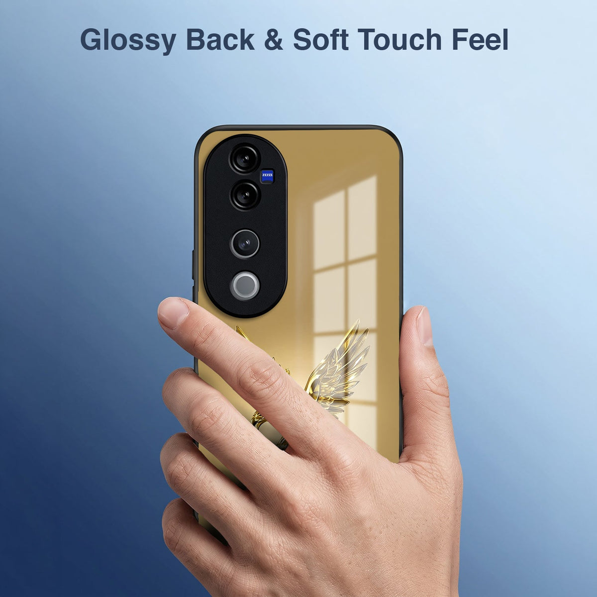 Vivo V40 Pro 5G Golden Eagle Acrylic Glass Back Case