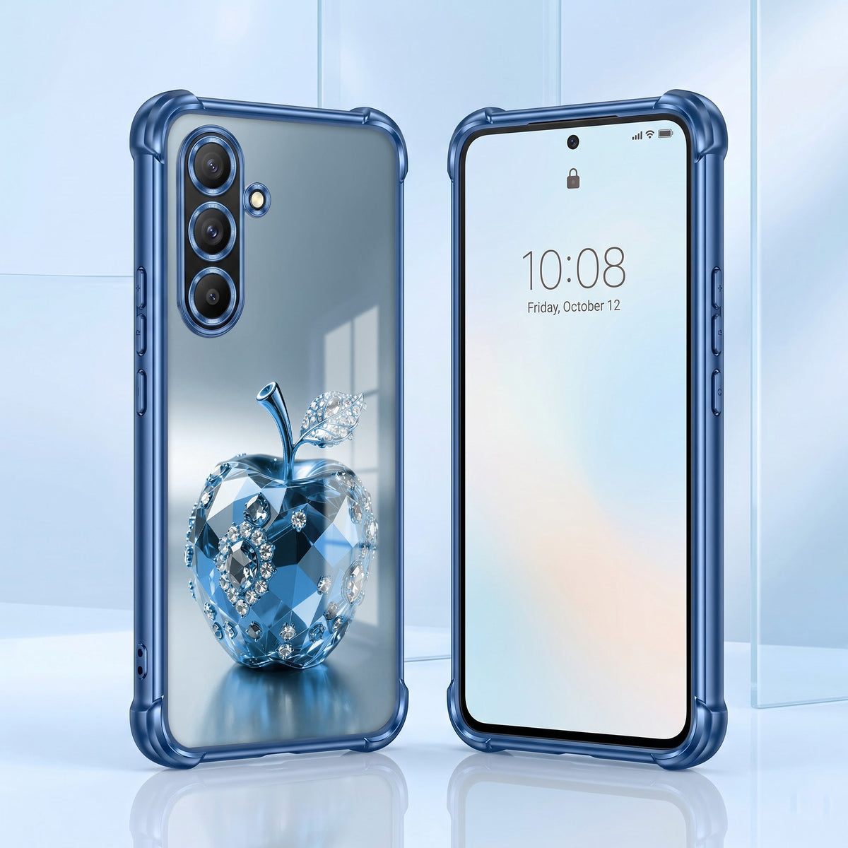 Samsung Galaxy A36 5G Blue Apple Airbags Printed Back Case