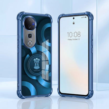 Vivo V40 Pro 5G Blue Emblem Airbags Printed Back Case