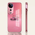Vivo V40 Pro 5G Luxury Porsche 911 Pink Electroplated Glass Phone Back Case