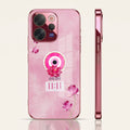 Vivo V70 5G Luxury Radhe Radhe 11:11 Pink Electroplated Glass Phone Back Case