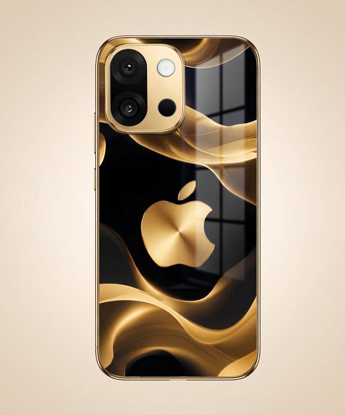 OnePlus 13s 5G Luxury Wave Gold Electroplated Glass Phone Back Case