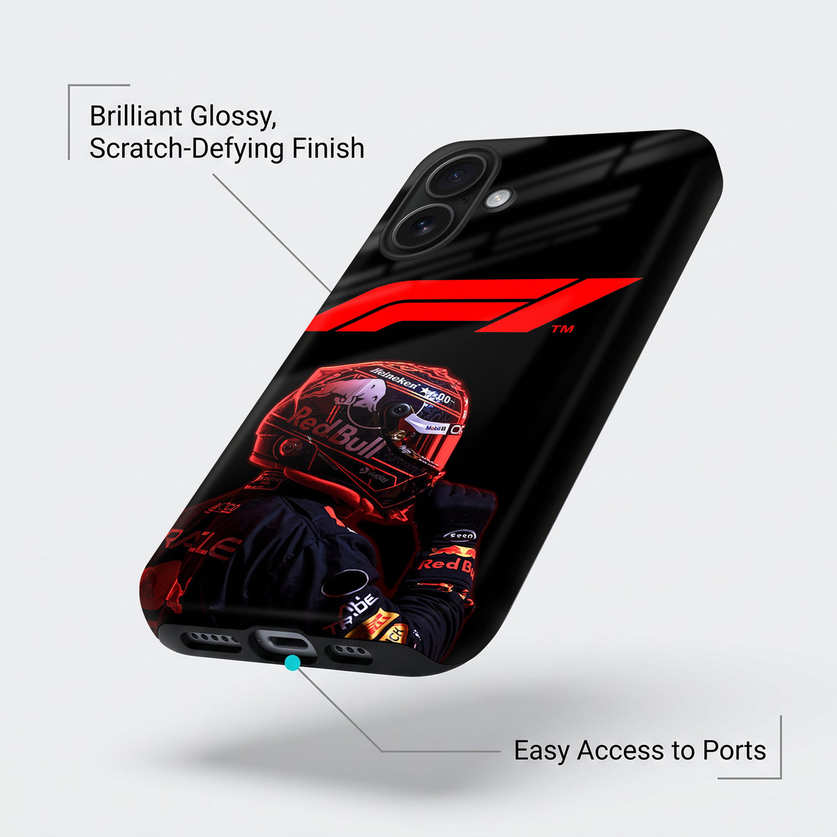 iPhone 16 5G F1 Racing Car Driver Protective Case