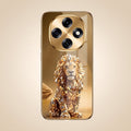 OPPO F31 Pro 5G Luxury Lion Gold Electroplated Glass Phone Back Case