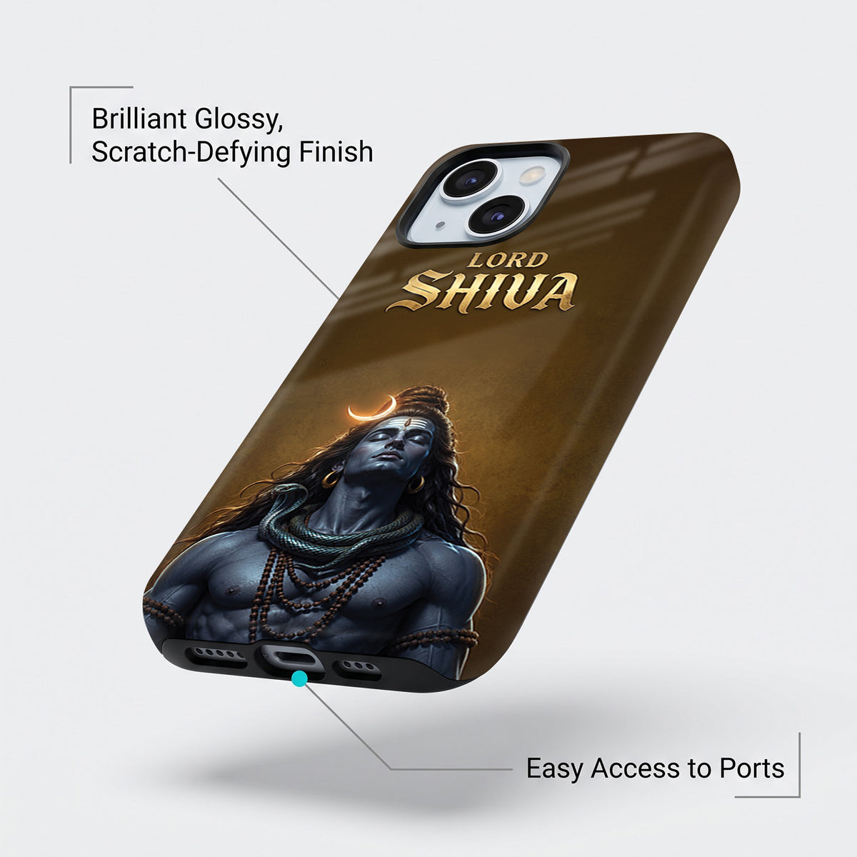 iPhone 15 5G Lord Shiva Protective Case