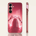 Samsung Galaxy A36 5G Luxury Crown Queen Pink Electroplated Glass Phone Back Case