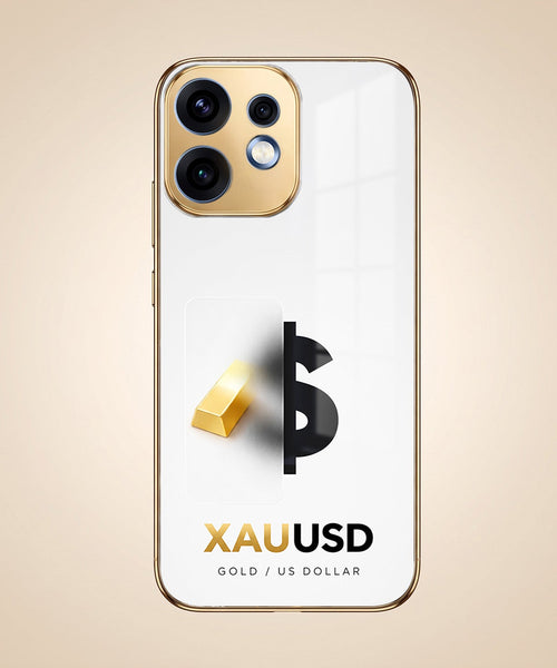 Oppo Reno 16 5G Luxury XAU/USD Gold Electroplated Glass Phone Back Case