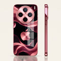 Vivo X200T 5G Luxury Wave Pink Electroplated Glass Phone Back Case
