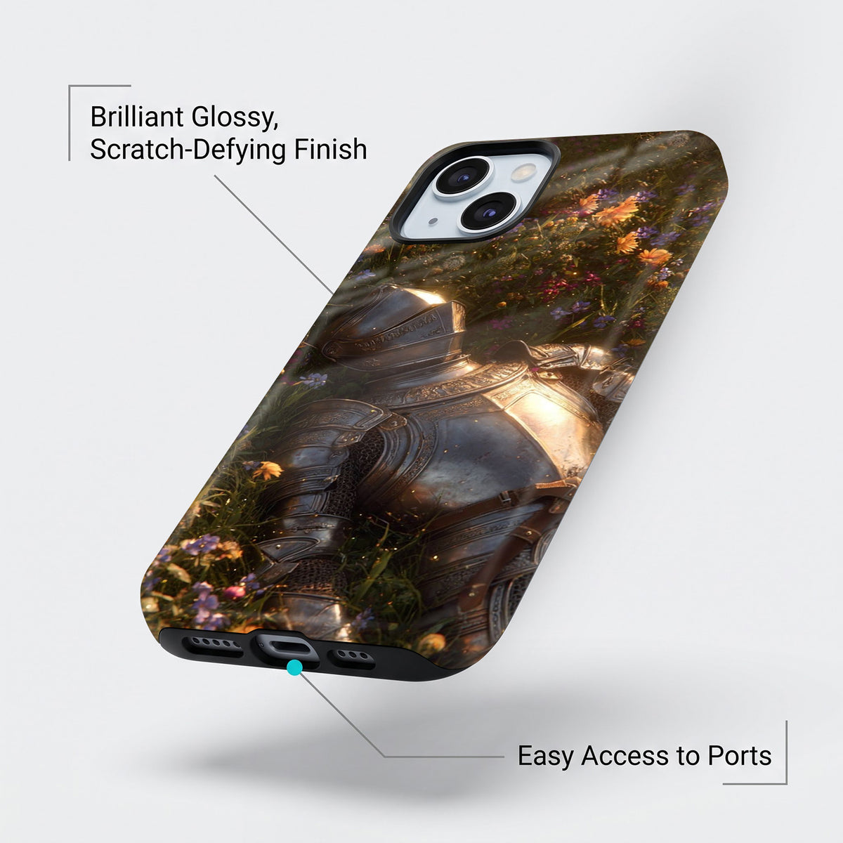 iPhone 15 5G Armored Knight Protective Case