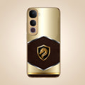 Vivo Y400 Pro 5G Dragon Crest Gold Electroplated Glass Phone Back Case