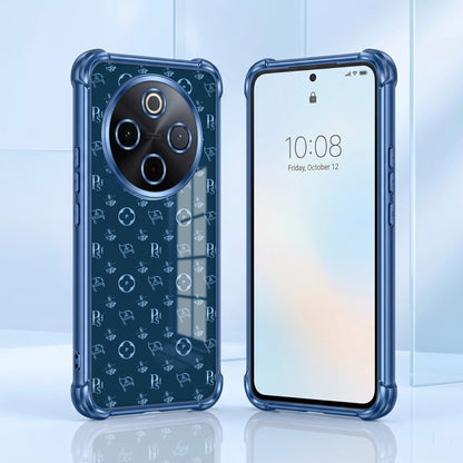 Vivo T4 5G Luxury Monogram Blue Airbags Printed Back Case