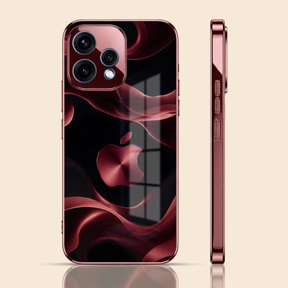 Oppo Reno 15 5G Wave Apple Burgundy Electroplated Glass Back Case
