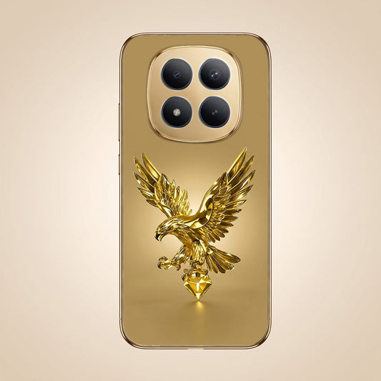 Redmi Note 15 SE 5G Golden Eagle Gold Electroplated Glass Phone Back Case