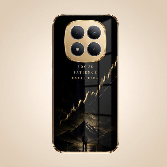 Redmi Note 15 SE 5G Focus Gold Electroplated Glass Phone Back Case