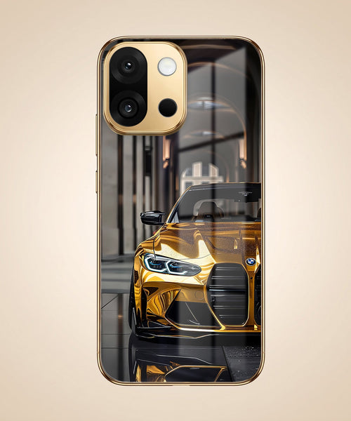 OnePlus 13s 5G Golden BMW Gold Electroplated Glass Phone Back Case