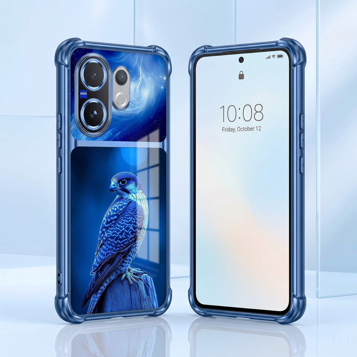 Vivo V60 5G Royal Falcon Dual-Tone Transparent Airbags Case