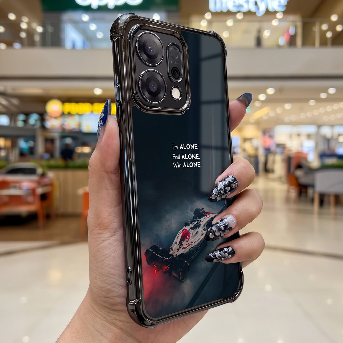Oppo Reno 14 5G F1 Alone Airbags Printed Back Case