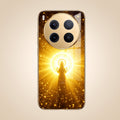 Vivo X300 Pro 5G Lakshmi Sacred Gold Electroplated Glass Phone Back Case