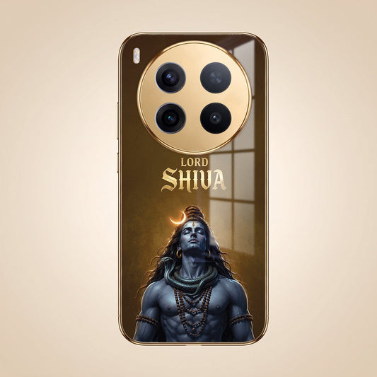 Vivo X300 Pro 5G Lord Shiva Gold Electroplated Glass Phone Back Case