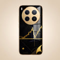 Vivo X300 Pro 5G Trading Candles Gold Electroplated Glass Phone Back Case