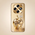 OPPO F31 Pro 5G Golden Apple Gold Electroplated Glass Phone Back Case