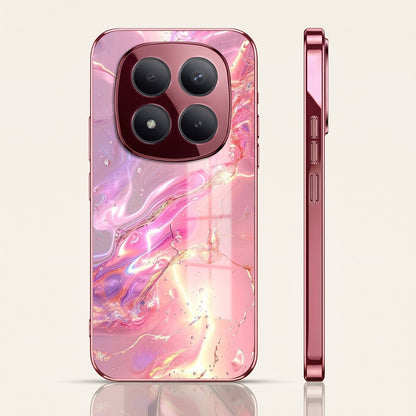 Redmi Note 15 Pro+ 5G Pearl Aurora Pink Electroplated Glass Phone Back Case