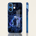 Vivo V60 5G Jujutsu Kaisen Blue Electroplated Glass Phone Back Case