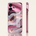 Oppo F33 Pro 5G Midnight Pearl Wave Pink Electroplated Glass Phone Back Case