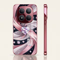 Redmi Note 15 Pro+ 5G Diamond Glam Pink Electroplated Glass Phone Back Case